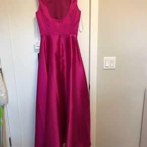 Alfred Sung Long Dress Sz4 Magenta